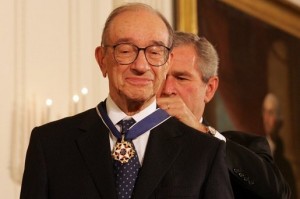 Alan Greenspan at the Whitehouse