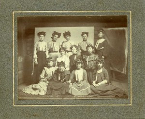 The Jolly Girls' Club, January 26, 1904 (Abalena, standing, second from left)