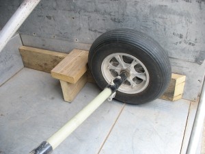 Rear wheel trap