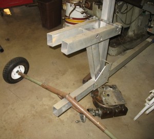 Frame rear suspension