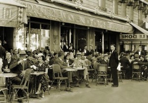 Le Dome in Paris, another expatriate hangout.