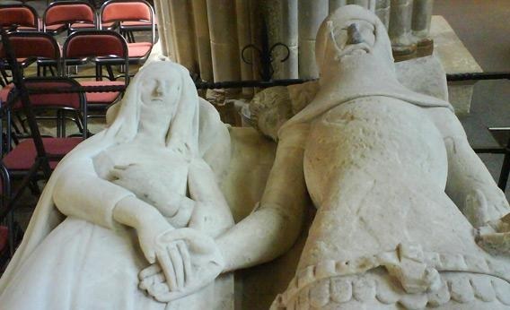 Tomb effigy at Chichester Cathedral.