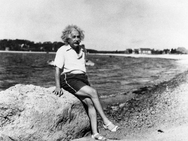 Einstein . . . at rest.