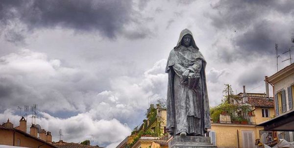 Statue of Giordano Bruno, by Ettore Ferrari, Campo de’ Fiori, Rome, Italy.