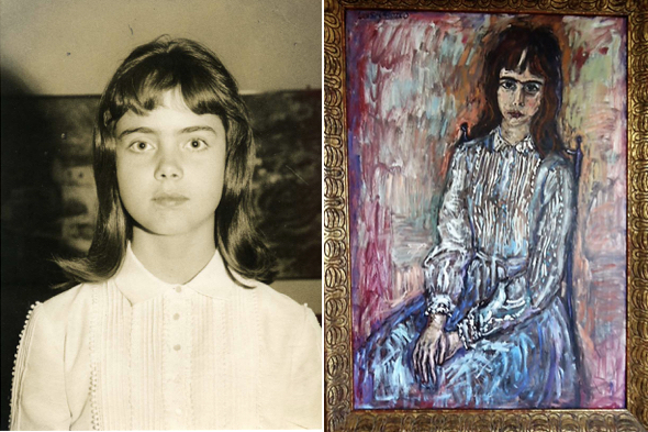 Bebe, at 11; and Orozco’s first portrait of her.