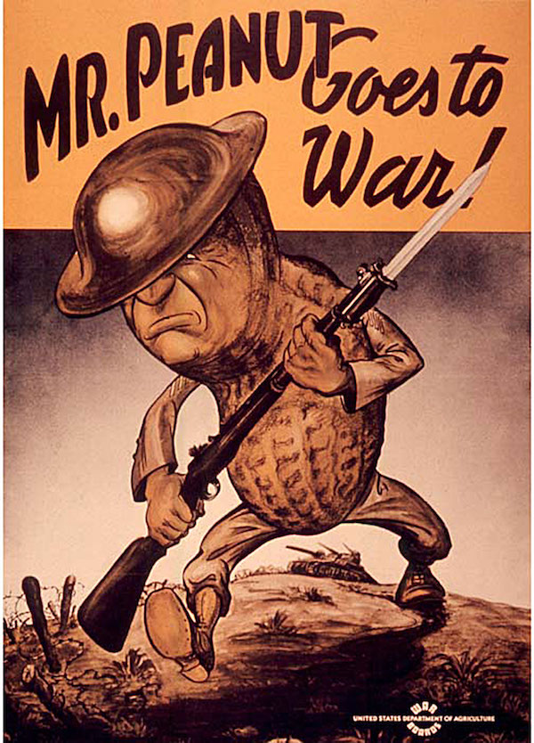 Mr. Peanut goes to war.