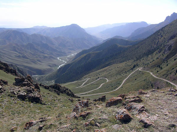 Kyrgz scenic route.