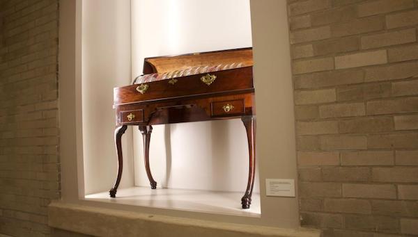 Benjamin Franklin’s glass armonica, at The Franklin Institute.