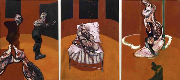 “Three Studies for a Crucifixion,” by Francis Bacon, 1962.