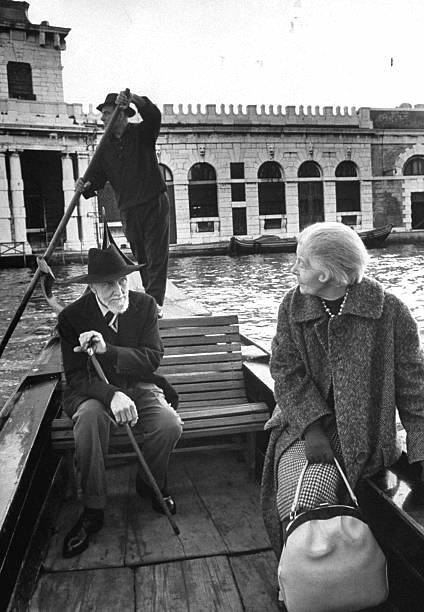 Olga Rudge and Ezra Pound in Venice.