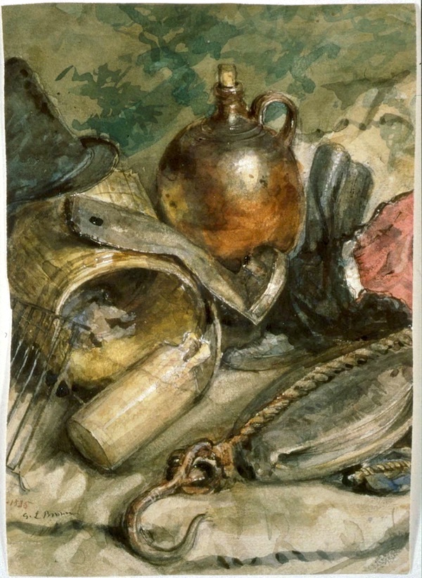 George Loring Brown, “Still Life with Brown Jug.”