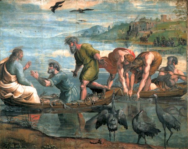 “The Miraculous Draught of Fishes,” by Raphael, 1515/16.