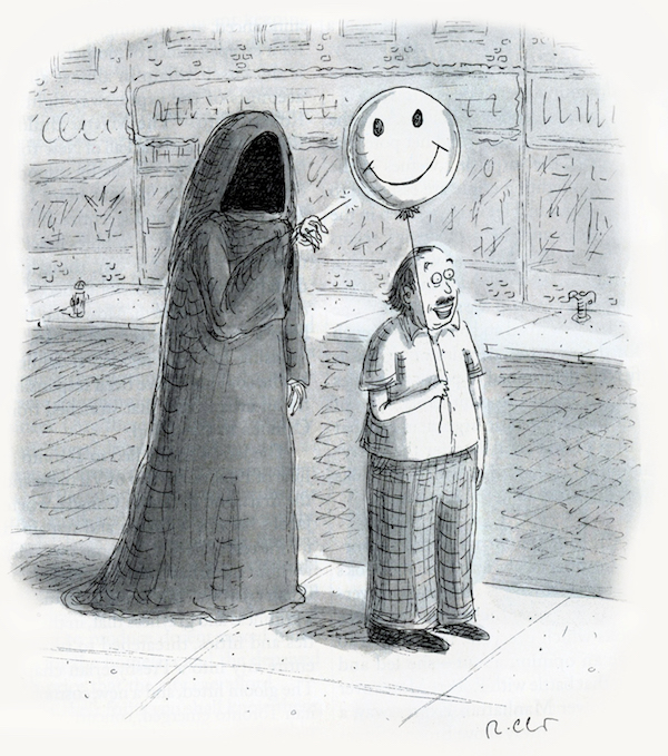 The dark and antic eye of cartoonist Roz Chast.