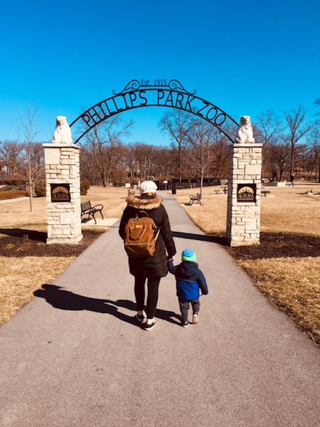 Walking with my guy (Photo by Annie Maffeo.)