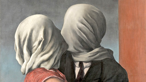 “The Lovers, II,” by René Magritte.