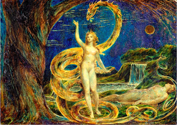 “Eve Tempted by the Serpent,” by William Blake, c. 1796.