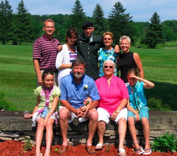 The entire White family, in Cincinnatus, NY, just before Ray’s diagnosis.