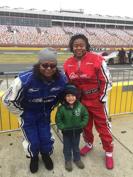 The NASCAR sisters plus small Kreeb.