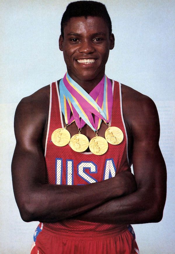 Carl Lewis, winner of ten Olympic medals.