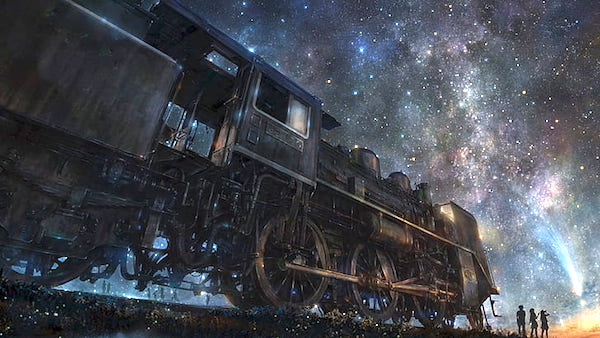 Night/Train/Stars. (Image derives from Pinterest [https://www.wallpaperflare.com/train-railway-night-stars-group-of-people-star-space-astronomy-wallpaper-tmygy].)