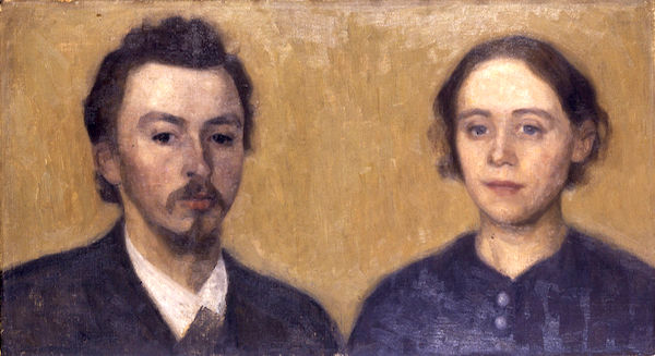 “Double Portrait of the Artist and his Wife,” by Vilhelm Hammershøi.