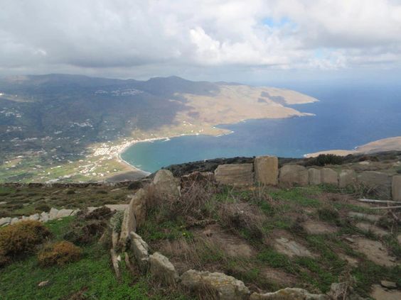 Above Korthi Bay, Andros. (Photo: Yannis Batis.)