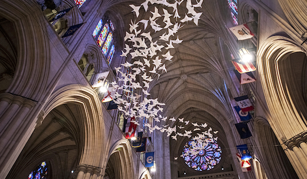 “Les Colombes,” by Michael Pendry. (Photo: Washington National Cathedral.)