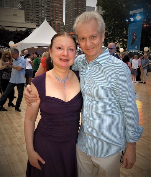 Ross and Deborah at the Lincoln Center Midsummer Night Swing.