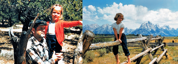 My father and I camping; me, in my original Levi’s, at Grand Teton National Park.