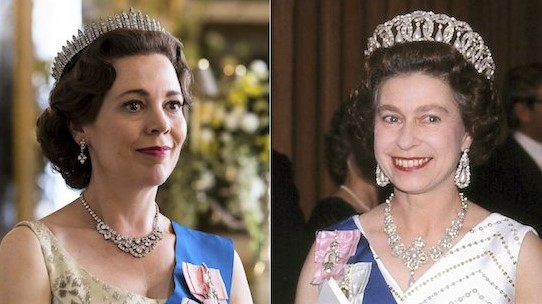 Olivia Coleman portraying Elizabeth II in “The Crown.” (Image via AP News.)