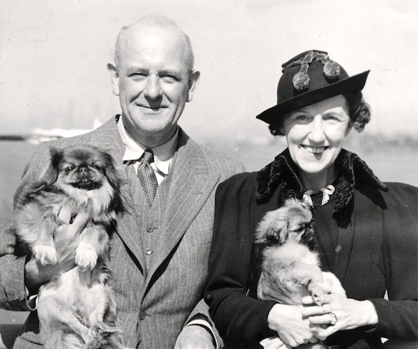 P.G. Wodehouse and Ethel May Wayman Wodehouse (née Newton), 1944. (Photo: National Portrait Gallery.)