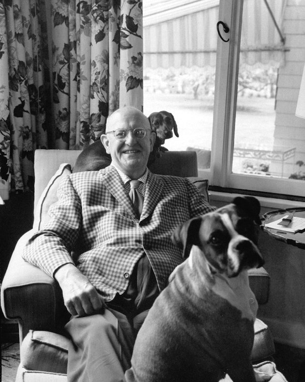 P.G. Wodehouse in 1960.[ https://www.newyorker.com/magazine/1960/10/15/plummie] (Photo: Time Life Pictures Pix Inc./The LIFE Picture Collection/Getty.)