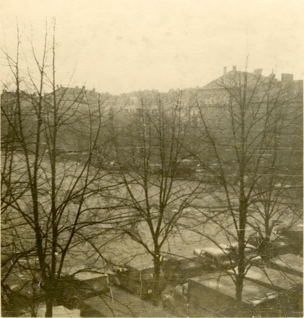 Wagenpark im Aachen 9 May 1940.