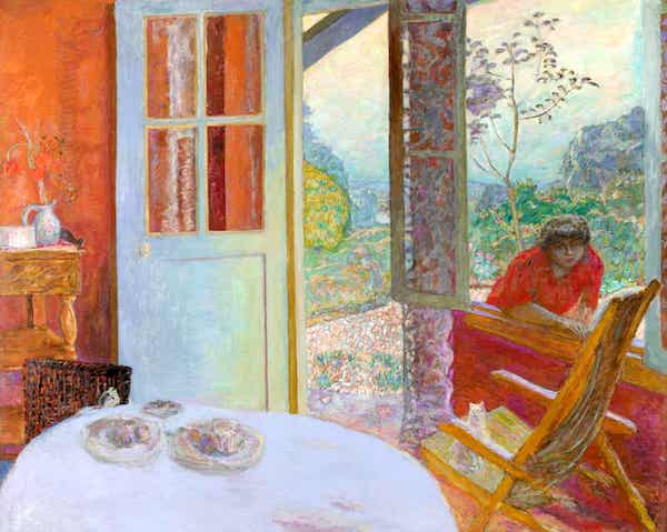 “Dining Room in the Country,” 1913, by Pierre Bonnard. 