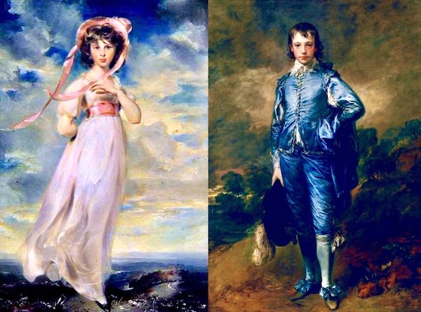 Eisiminger Pinkie, by Thomas Lawrence and The Blue Boy, by Thomas Gainsborough