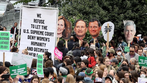 A pro-Roe protest in Foley Square, Manhattan, May 3, 2022.