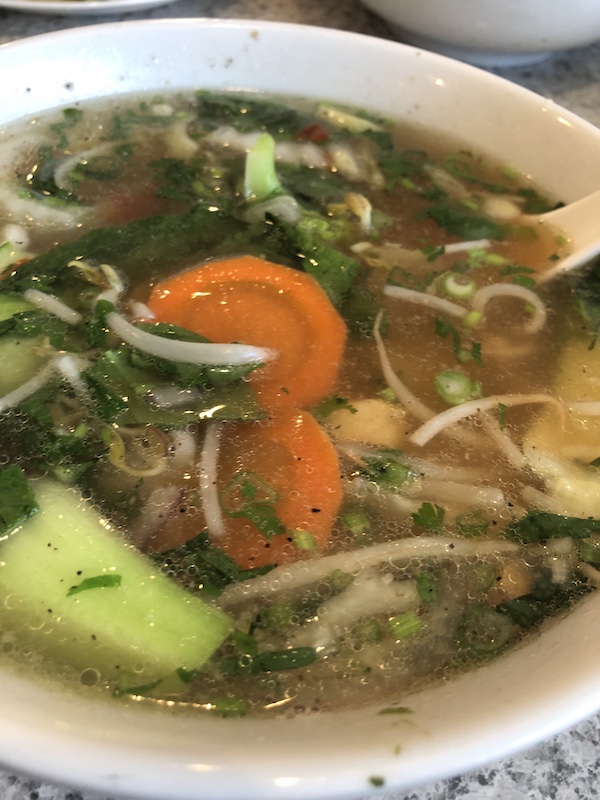 A perfect rainy day lunch at Pho Saigon in Hackensack, New Jersey.