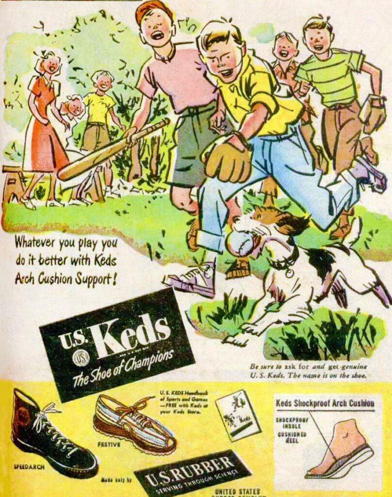 1950s Keds print advertsing. (Images: Click Americana.)