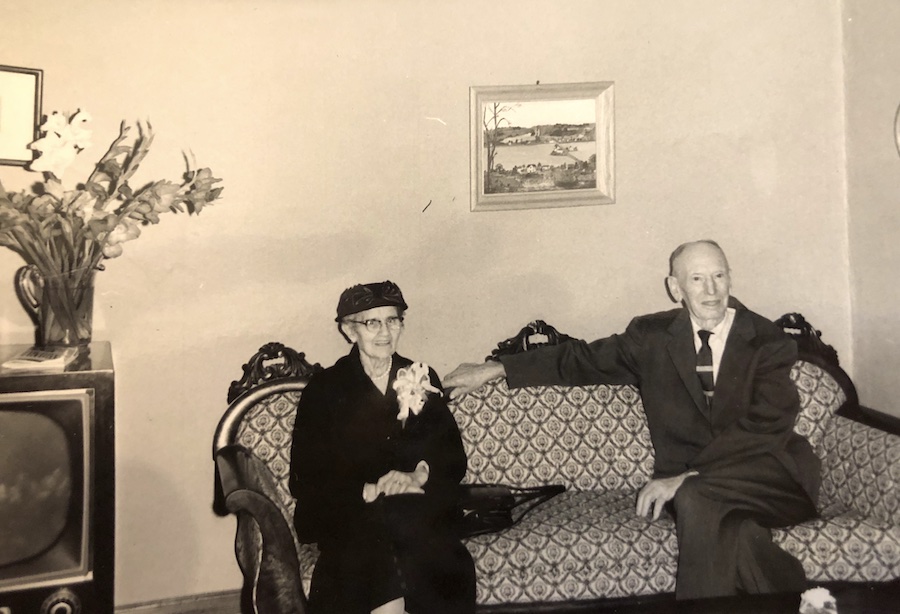 Great Grandparents Marguarite and T.C., 1960.