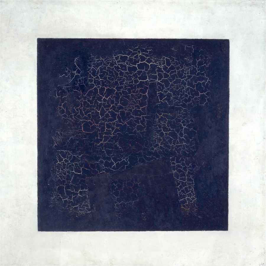 “Black Suprematic Square,” by Kazimir Malevich, 1915, oil on linen canvas, Tretyakov Gallery, Moscow. 
