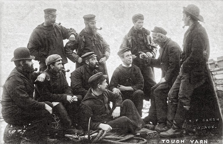 Bognor Regis fishermen, West Sussex, by William Pankhurst Marsh. (Image via Wikimedia Commons.)