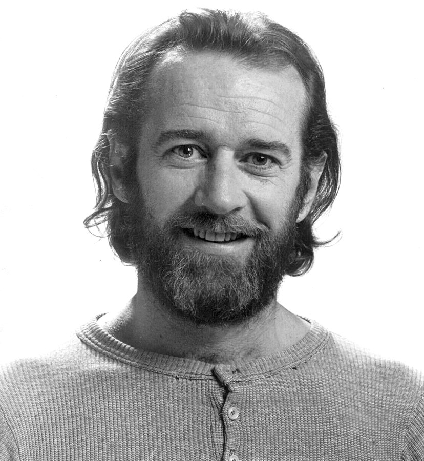 George Carlin, 1975. (Photo: Wikimedia Commons/Little David Records.) 