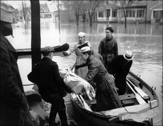 The Ohio River Flood of 1937. (Photo: Huntington District/U.S. Army Corps of Engineers.)