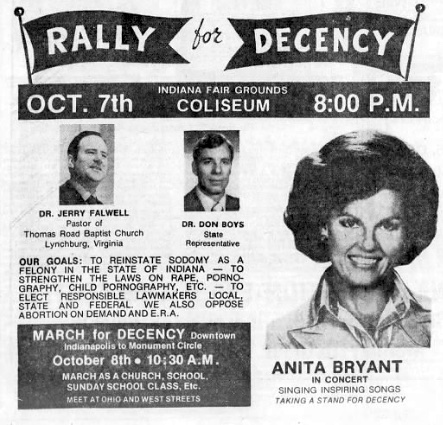 Anita Bryant’s anti-gay campaign.