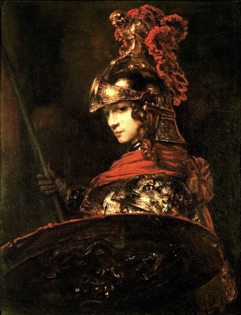 “Pallas Athene,” (c. 1657) by Rembrandt. (Photo: Wikipedia.)