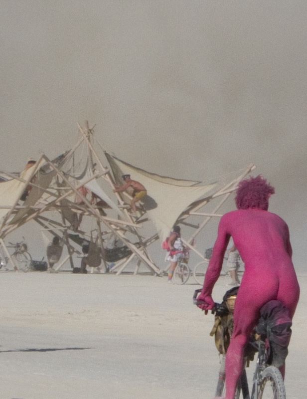 Surviving the sand. Burning Man Festival. (Photo: Chiara-Sophia Coyle.)