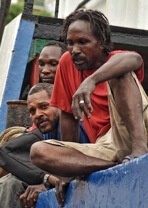 Working on the docks. Grenada. (Photo: Chiara-Sophia Coyle.)