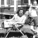 The author and her mother in Schenectady NY, c. 1960.