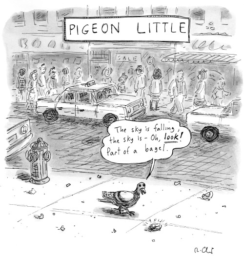 Pigeon Little. (Cartoon: Roz Chast.)