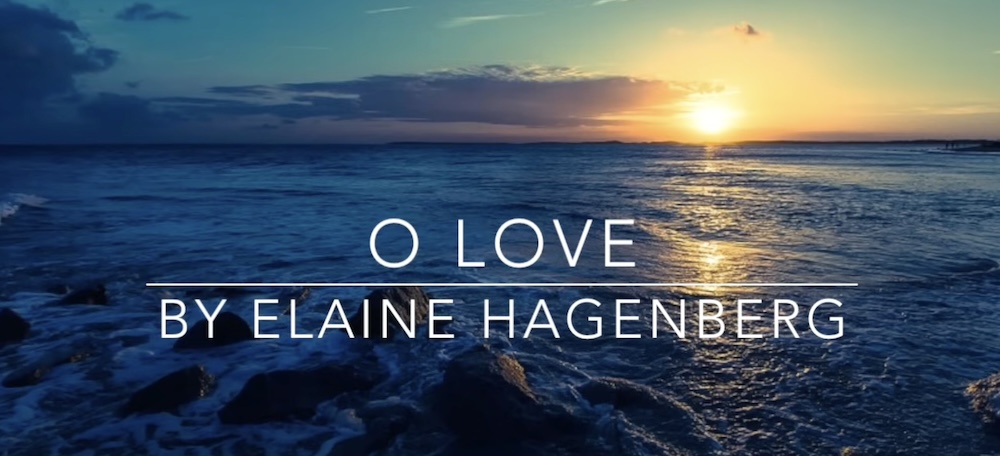 White - “O Love,” by Elaine Hagenberg.